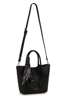 Vivisence Damen Schultertasche Mit Abnehmbarem Gurt Und Kosmetiktasche Alltag, Schwarz