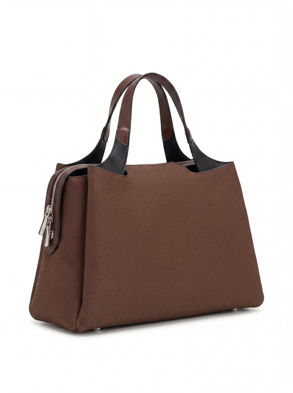 Vivisence Damen Handtasche Mit Schultergurt Und Reißverschluss Für Alltag, Braun