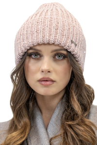 Vivisence Bonnet Femme Hiver Tricot Classique Ajustement Parfait 7088, rose