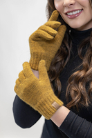 Vivisence Damen Winter Handschuhe Weichem und Warme Ideal für Kaltes Wetter 7014, dunkelgelb