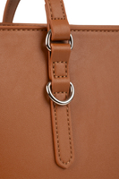 Vivisence Sac À Épaule Femme Fermeture Zippée Compact Idéal Au Quotidien, marron