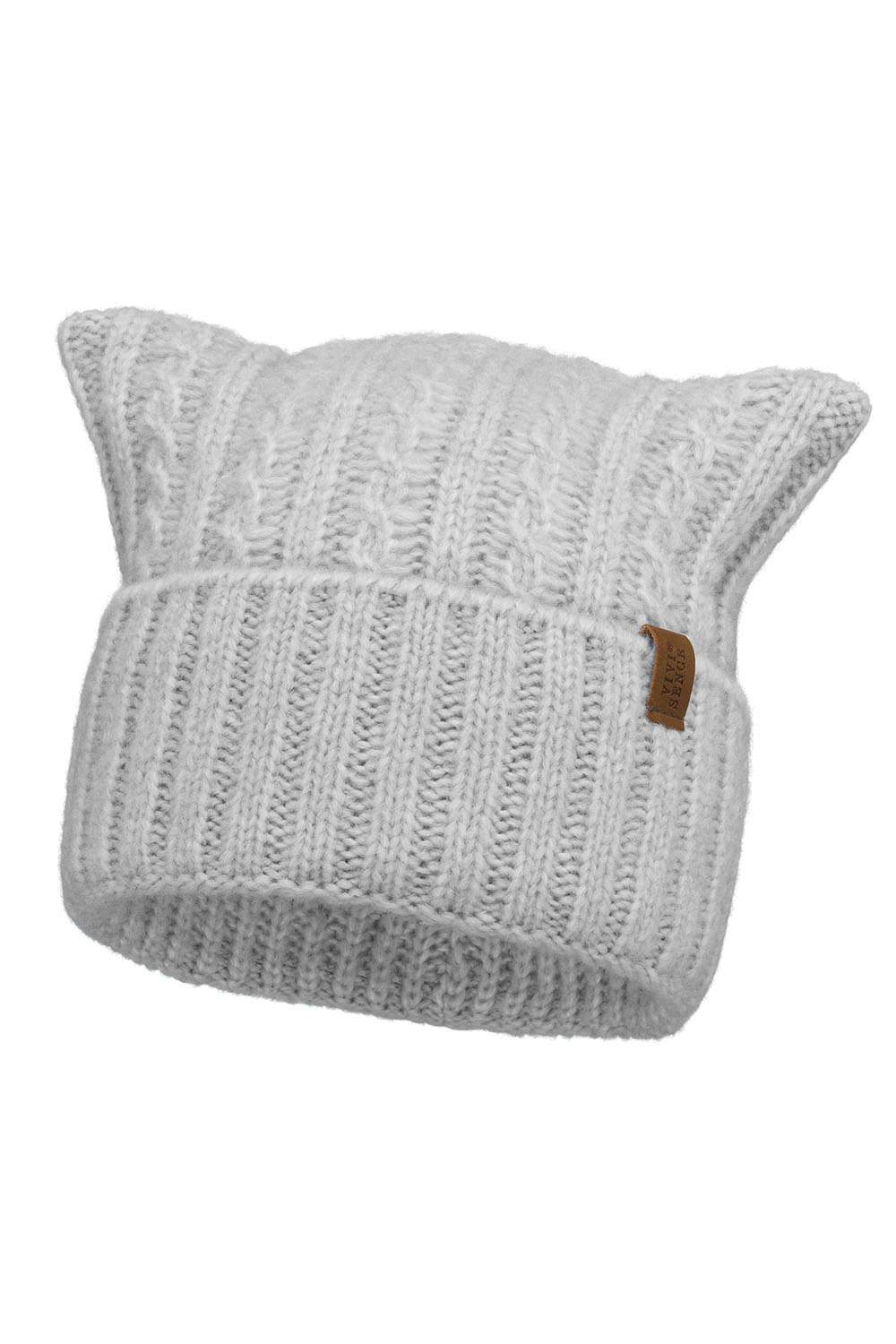 Vivisence Femme Bonnet Hiver Laine Merinos Doux Pour Protection Contre Le Froid, gris