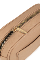 Vivisence Sac Bandoulière Femme Fermeture éclair Sangle Large et Réglable, beige