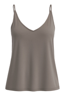 Vivisence Women's Pyjamas Top Viscose Shoulder Straps V-Neck 2200, Grey