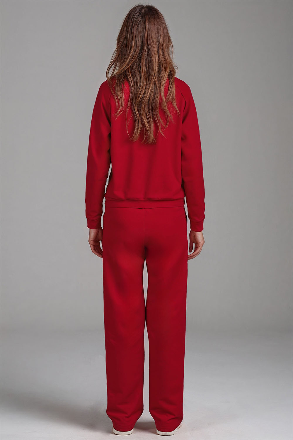Vivisence Femme Survêtement avec Poches Vêtements Confortables au Quotidien 9205, rouge