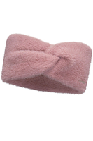 Vivisence Fluffy Lined Twisted Headband For Women Warm Autumn Winter 7093, pink