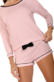 Vivisence pyjama deux pièces t-shirt à manches longues+short 2022,