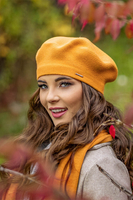 Vivisence Women's Beret Warm And Cozy Protection Against Cold 7005, honey