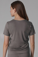 Vivisence Femme Haut de Pyjama Viscose Manches Courtes Confort pour Nuit 2201,