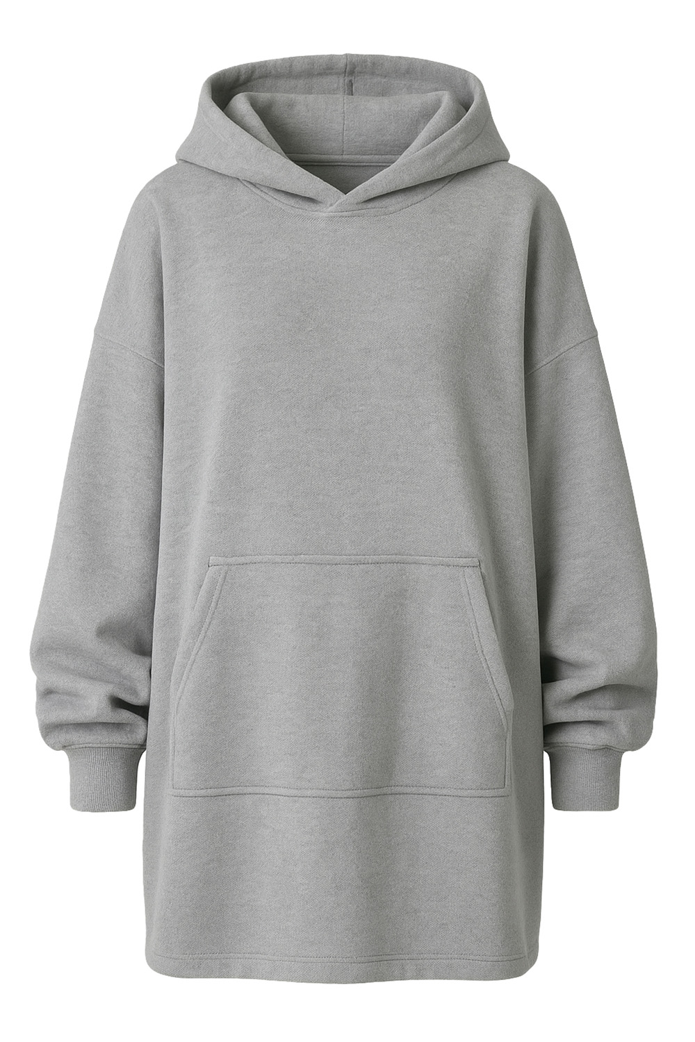 Vivisence Women’s Hoodie Blanket Sweatshirt Oversized Warmth Comfort 5029, light grey