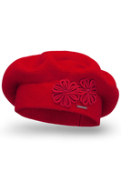 Vivisence Warm Thick Winter Beret For Women Ideal For Cold Days 7007, red
