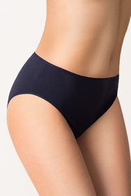 Vivisence women's smooth briefs 4002, black/beige/navy blue