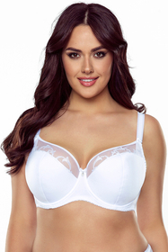 Vivisence femmes soutien-gorge semi-rembourré brodé 1020, blanc