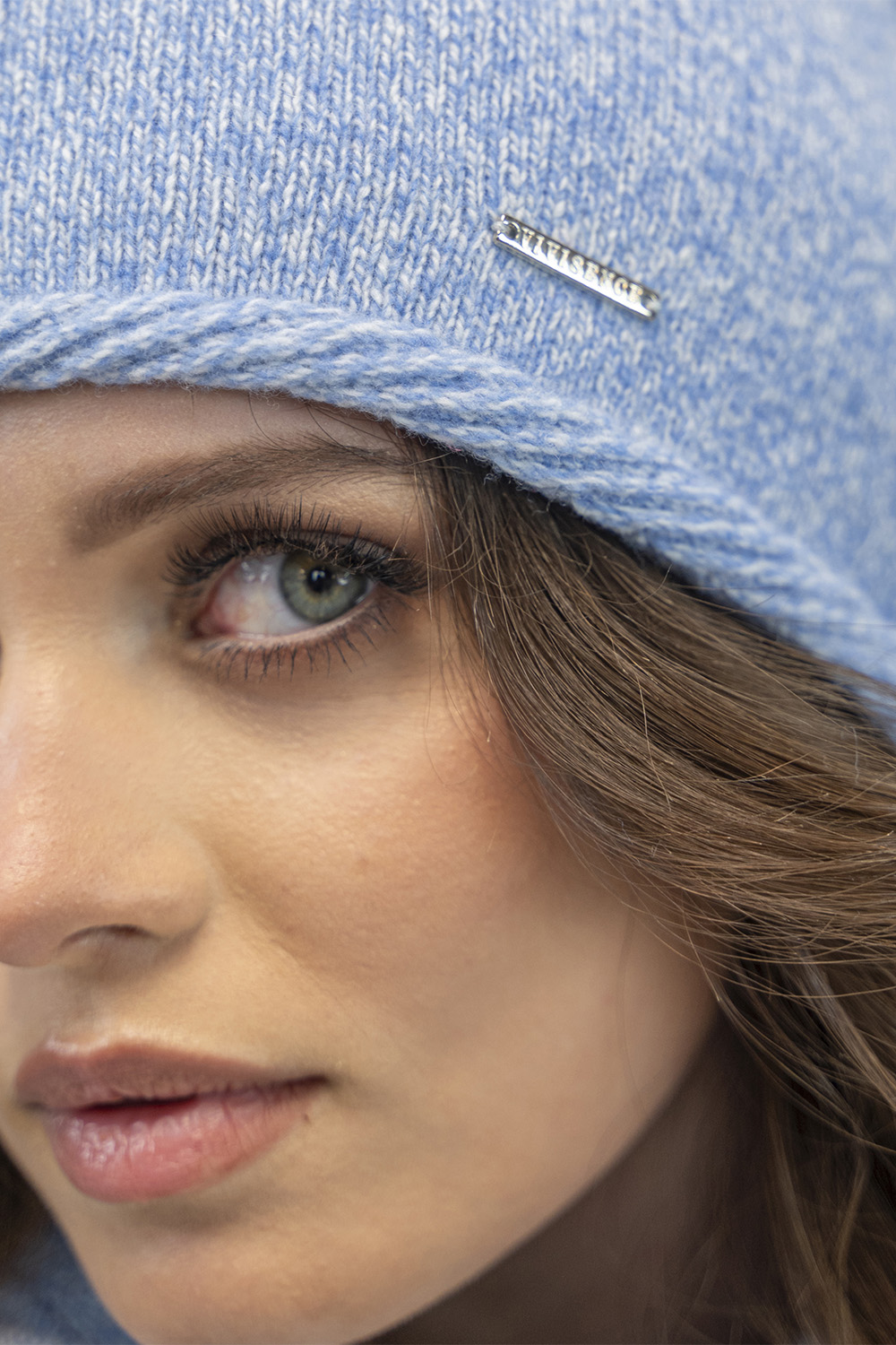 Vivisence Damen Mütze Winter Warmem Wollgarn Klassische Herbst Wintermütze 7087, hellblaue Melange