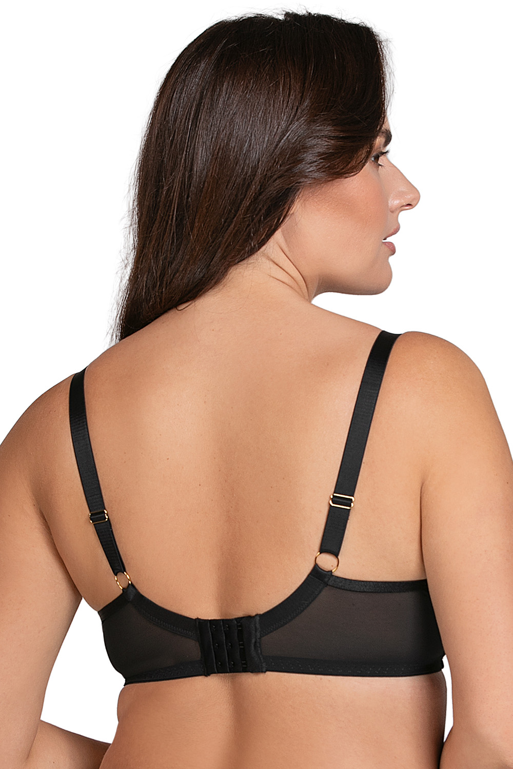 Vivisence Damen Soft BH Mit Weicher Spitze Komfortabler Passform Und Sicherem Halt Fuer Alltag Und Dekollete, schwarz