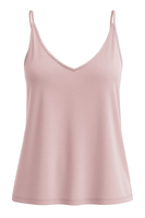 Vivisence Women's Pyjamas Top Viscose Shoulder Straps V-Neck 2200, Pink