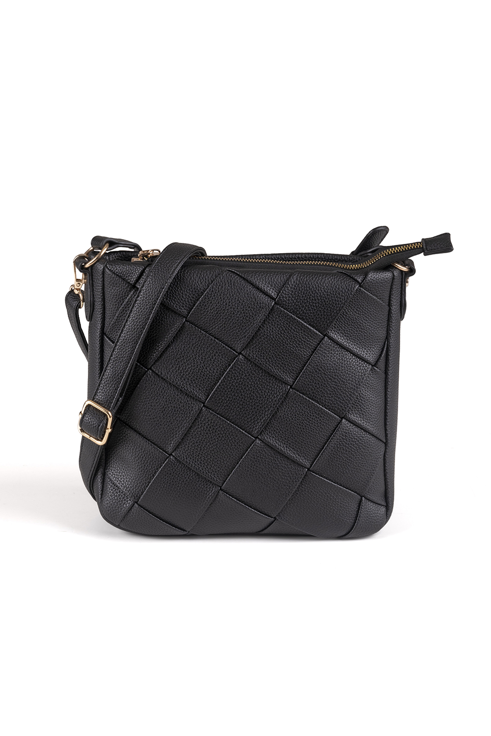 Vivisence Sac Bandoulière Sac a Main Femme Compacte Fonctionnelle, noir