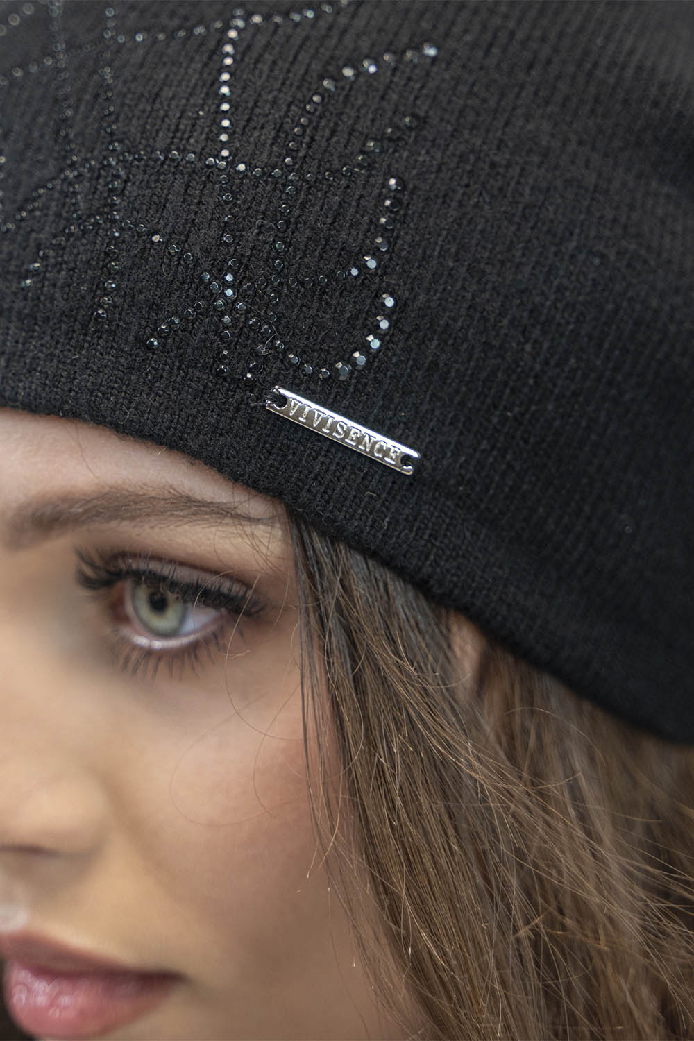 Vivisence Bonnet Femme Coupe Classique Douillet Et Chaud En Laine 7011, noir