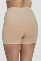 Vivisence Damen Shapewear Unterhose Baumwolle Hoher Bund 4102, Beige