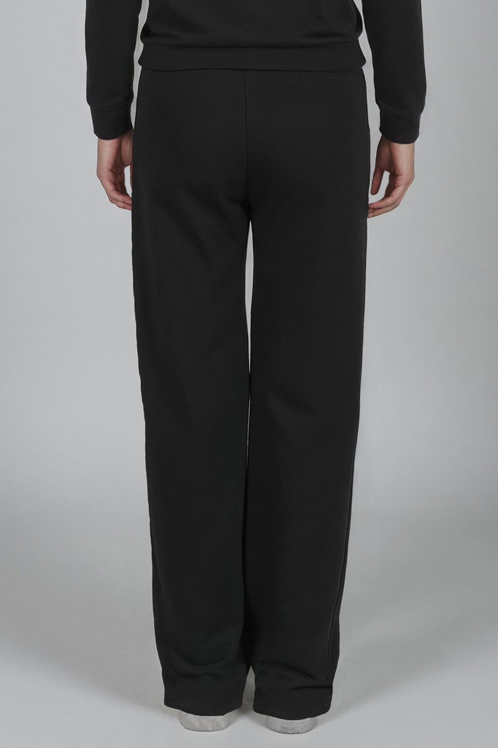 Vivisence Women's Sweatpants Wide Leg Lounge Relaxed Fit High Waist Knit Trousers With Elastic Waistband And Side Pockets Ideal For Casual Everyday Or Homewear Looks 9102, Black