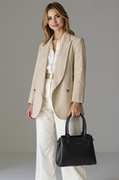 Vivisence Sac À Main Femme Trois Compartiments Parfait Style et Confort, noir