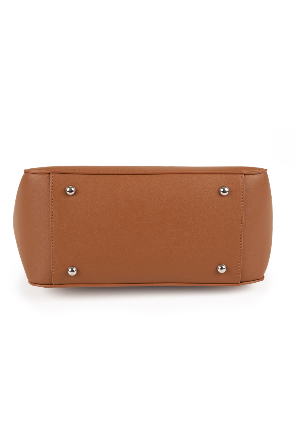 Vivisence Damen Schultertasche mit Reißverschluss für Alltag Pflegeleicht, Braun