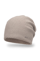 Vivisence Bonnet beanie femme en mérinos et cachemire, beige