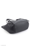 Vivisence T0042 Sac à bandoulière en polyuréthane design géométrique, noir