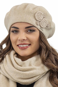 Vivisence Béret En Laine Femme Protection Thermique Pour Les Jours Froids 7037, beige