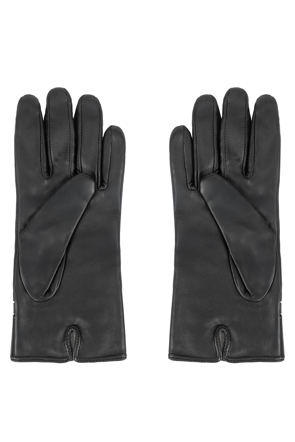 Vivisence Women Winter Leather Gloves Soft Natural Leather Cozy Wool Lining, Black