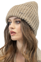 Vivisence Damen Mütze Winter Klassischen Strickmütze Stil Perfekte Passform 7088, beige