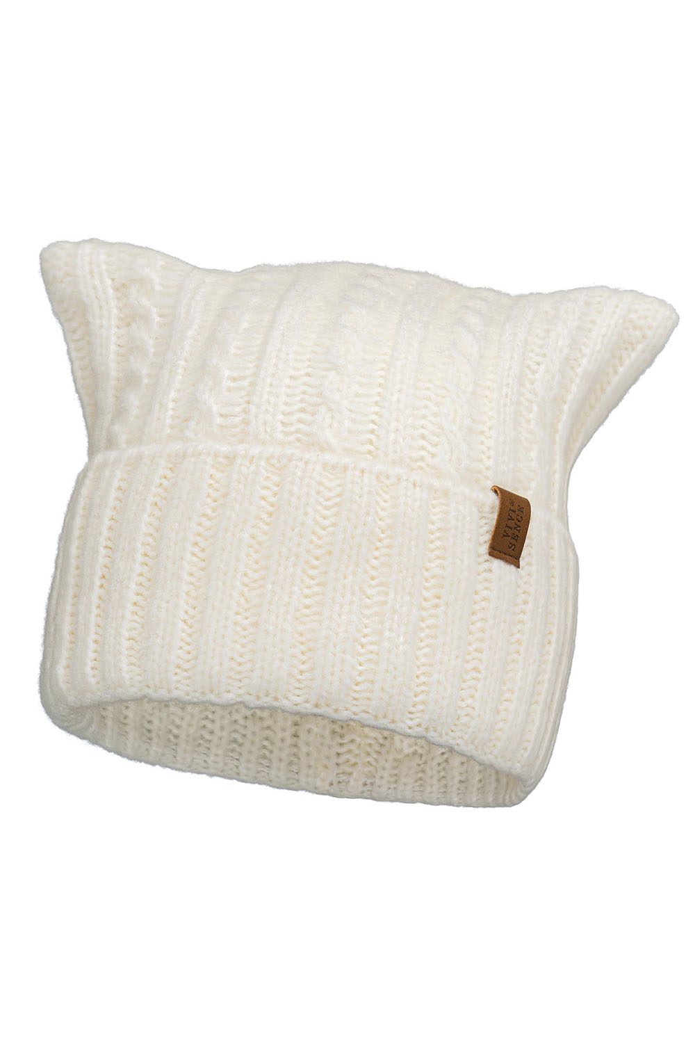 Vivisence Women Winter Hat Merino Wool Blend Soft Touch Cozy Warmth Comfort, ecru