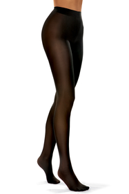 Vivisence Collants Femme 40 DEN Avec Renforcement Invisible Aux Orteils Sans Partie Culotte Visible Bord Confortable Taille Haute Qualité Fabriqué En Pologne, nero