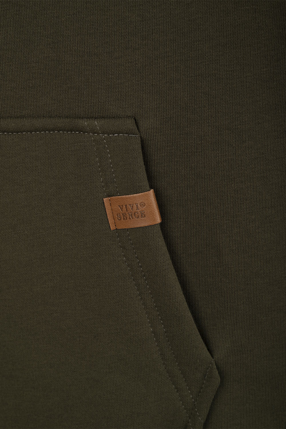 Vivisence Damen Kapuzenpullover Weiche Baumwolle Mit Tasche Für Alltag, Grün