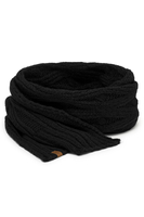 Vivisence Femme Écharpe Hivernale Laine Et Coton Douce Et Chaude Au Quotidien, noir