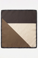 Vivisence Women Silk Scarf Hand Rolled Edges Soft Material Everyday Elegance, beige/brown