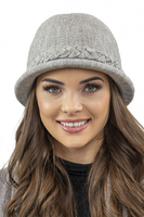 Vivisence Women's Winter Hat Classic Style Warm Knitted Autumn 7043, light grey