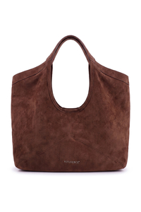 Vivisence Schultertasche Damen Polyester Shopper Umhängetasche Alltag, braun
