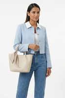Vivisence Femme Sac À Bandoulière Pochette Cosmetic Amovible pour Tous Les Jours, blanc