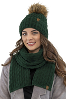 Vivisence Écharpe Femme Hiver Douce Et Chaude Pour Les Journées Froides 7015S, vert