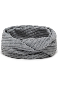 Vivisence Loop Scarf Double Layered Ideal For Cold Winter Days 7017S, light grey