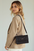 Vivisence Handtaschen Damen Set 2in1 Umhängetasche, Schwarz