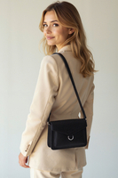 Vivisence Women's Shoulder Bag Magnetic Closure Comfort for Everyday Wear, black