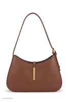 Vivisence T0046 Shoulder Bag Women's Baguette 100% Polyurethane Handbag, brown