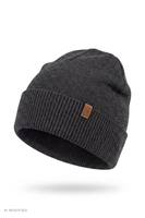Vivisence Herren Mütze Merinowolle klassisch Beanie Winter, dunkelgrau