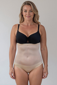 Vivisence Femme Culotte Gainante Taille Haute Silhouette Parfaitement Formée 4101, beige