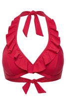 Vivisence 3220 classic ladies smooth maxi bikini top, raspberry