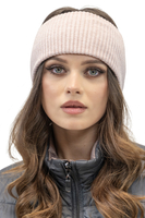 Vivisence Damen Stirnband Winter Geripptem Garn Perfekter Anpassung Optimalen 7092, puderrosa