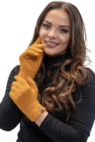 Vivisence Women's Winter Gloves Soft And Warm Ideal For Cold Weather 7014, honey