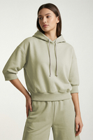 Vivisence Women Hoodie Cotton With Drawstring Hood For Everyday Comfort, olive